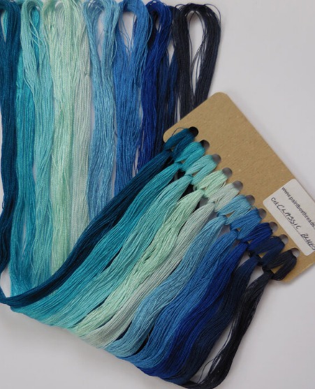 Paint-Box Silk Threads - 10 Pack - Blues